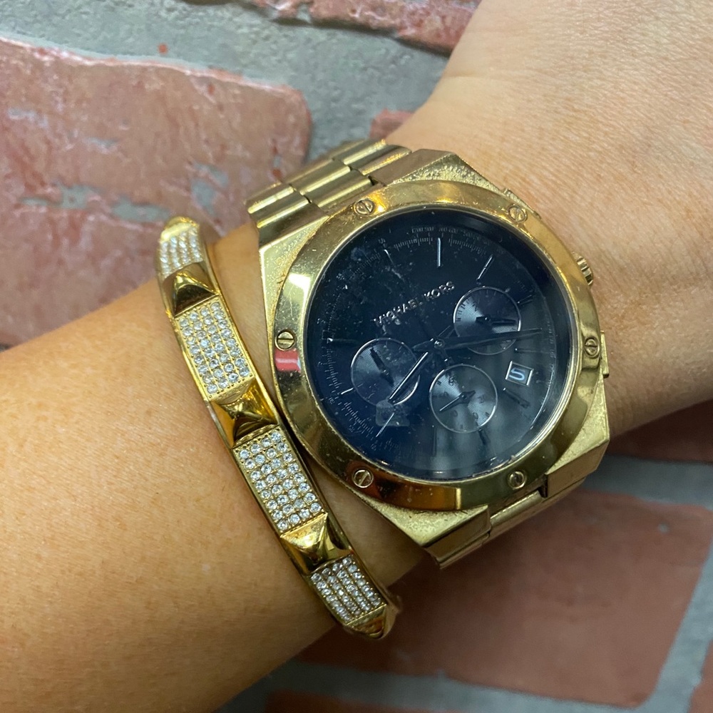 Michael Kors Gold watch - gold bracelet - Picture 4 of 6